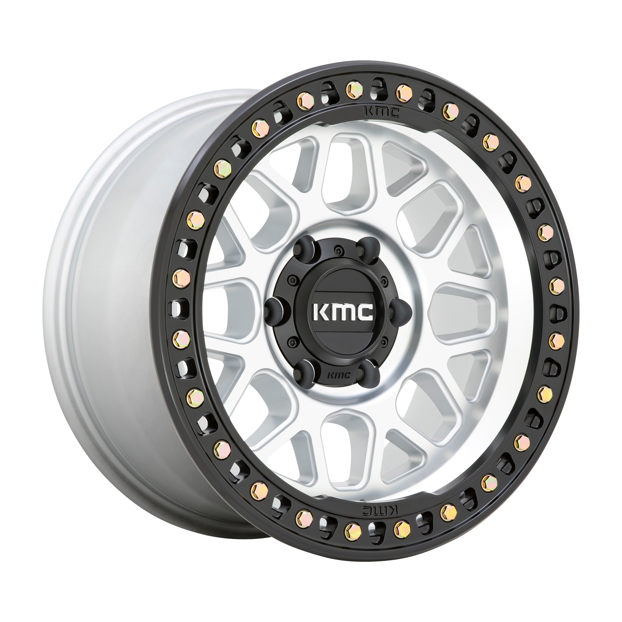 KMC KM549 GRS 17X9 -12 6X139.7/6X5.5 Machined With Satin Black Lip