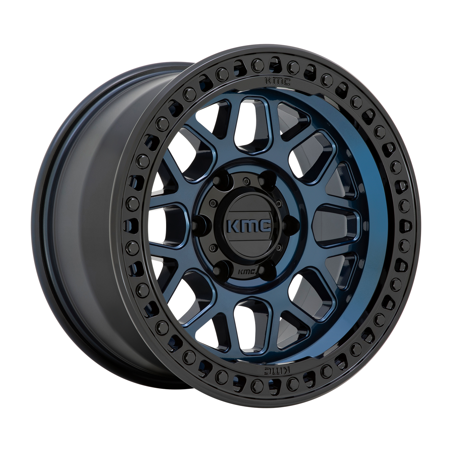 KMC KM549 GRS 20X9 18 6X139.7/6X5.5 Midnight Blue With Gloss Black Lip