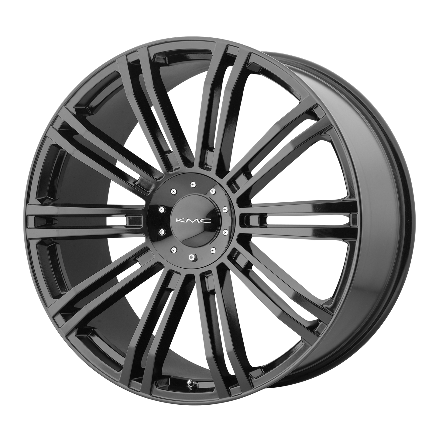 KMC KM677 D2 20X8.5 35 BLANK/BLANK Gloss Black