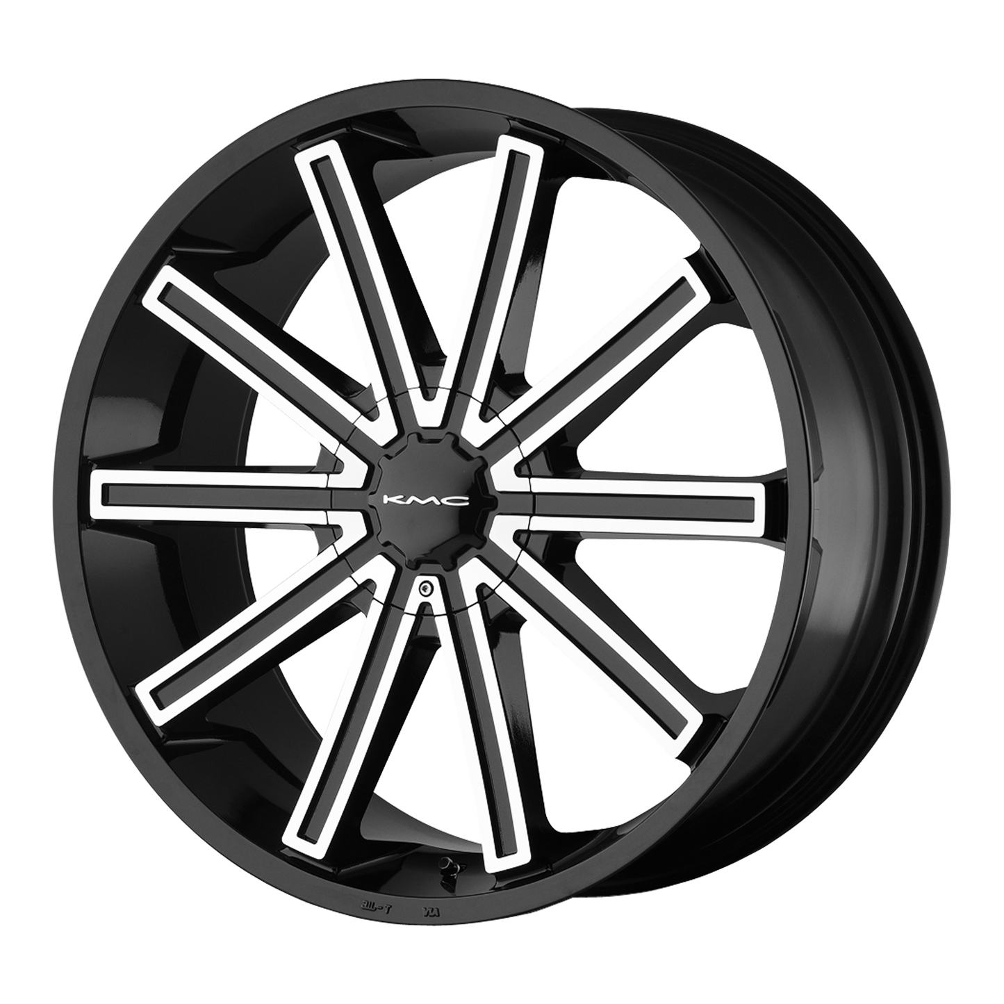 KMC KM681 NERVE 24X9 38 BLANK/BLANK Gloss Black Machined