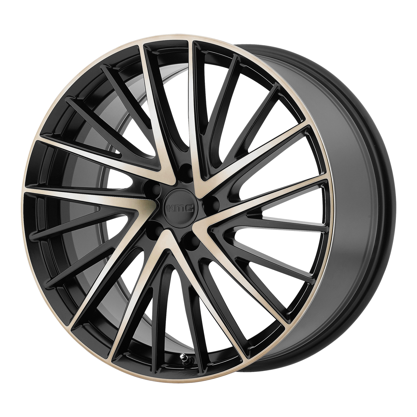 KMC KM697 NEWTON 20X9 42 5X114.3/5X4.5 Satin Black W/ Machined Face and Tinted Clear