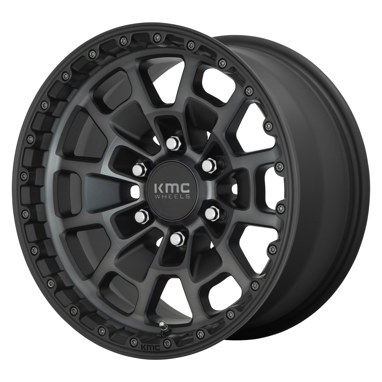 KMC KM718 SUMMIT 17X8.5 0 6X135/6X5.3 Satin Black With Gray Tint