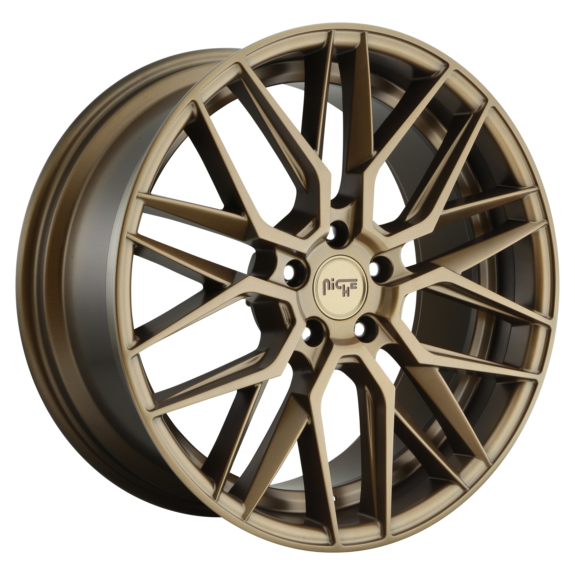 Niche 1PC M191 GAMMA 20X9 38 5X112 MATTE BRONZE | Wheels Below Retail