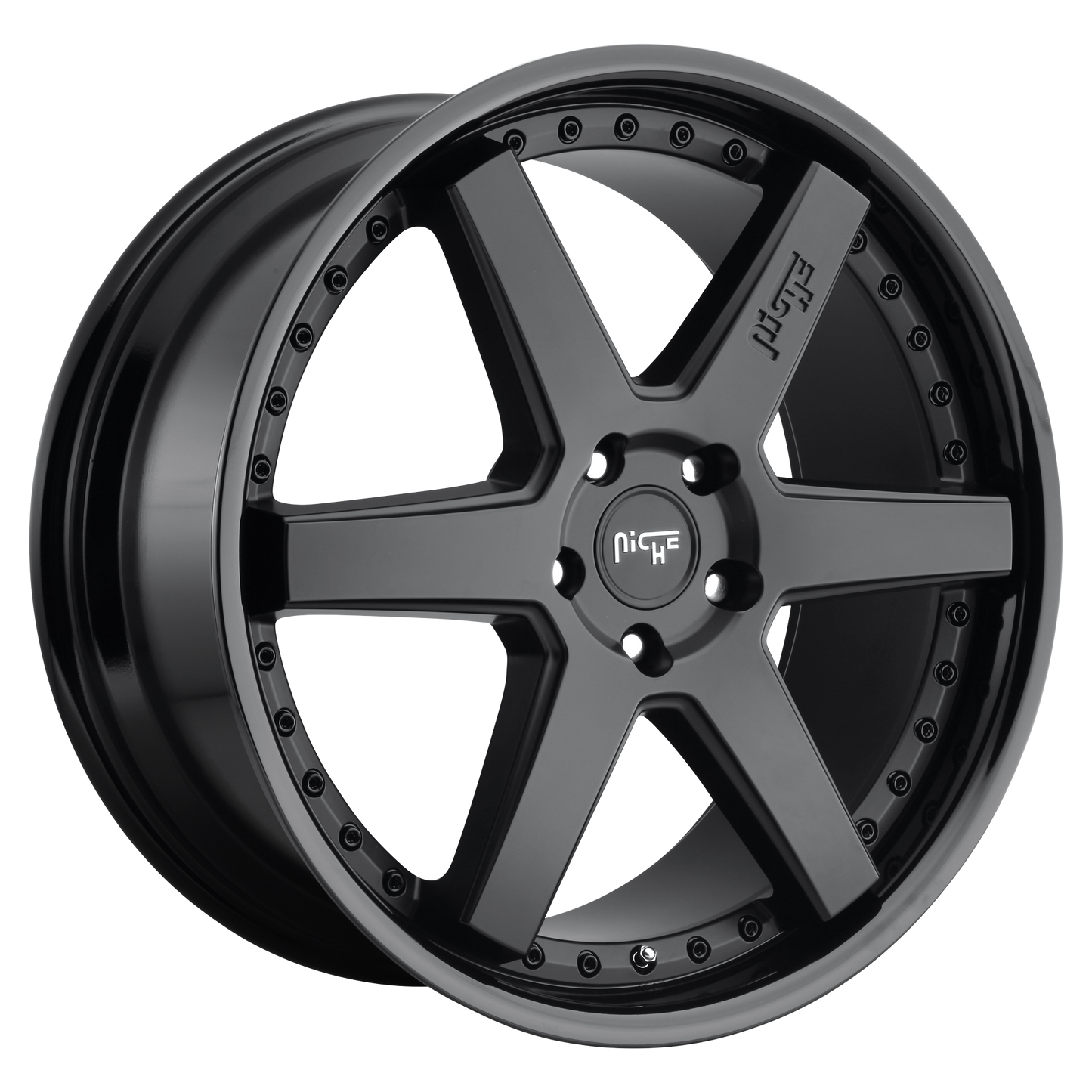 Niche 1PC M192 ALTAIR 20x10.5 35 5X120/5X4.72 GLOSS BLACK MATTE BLACK