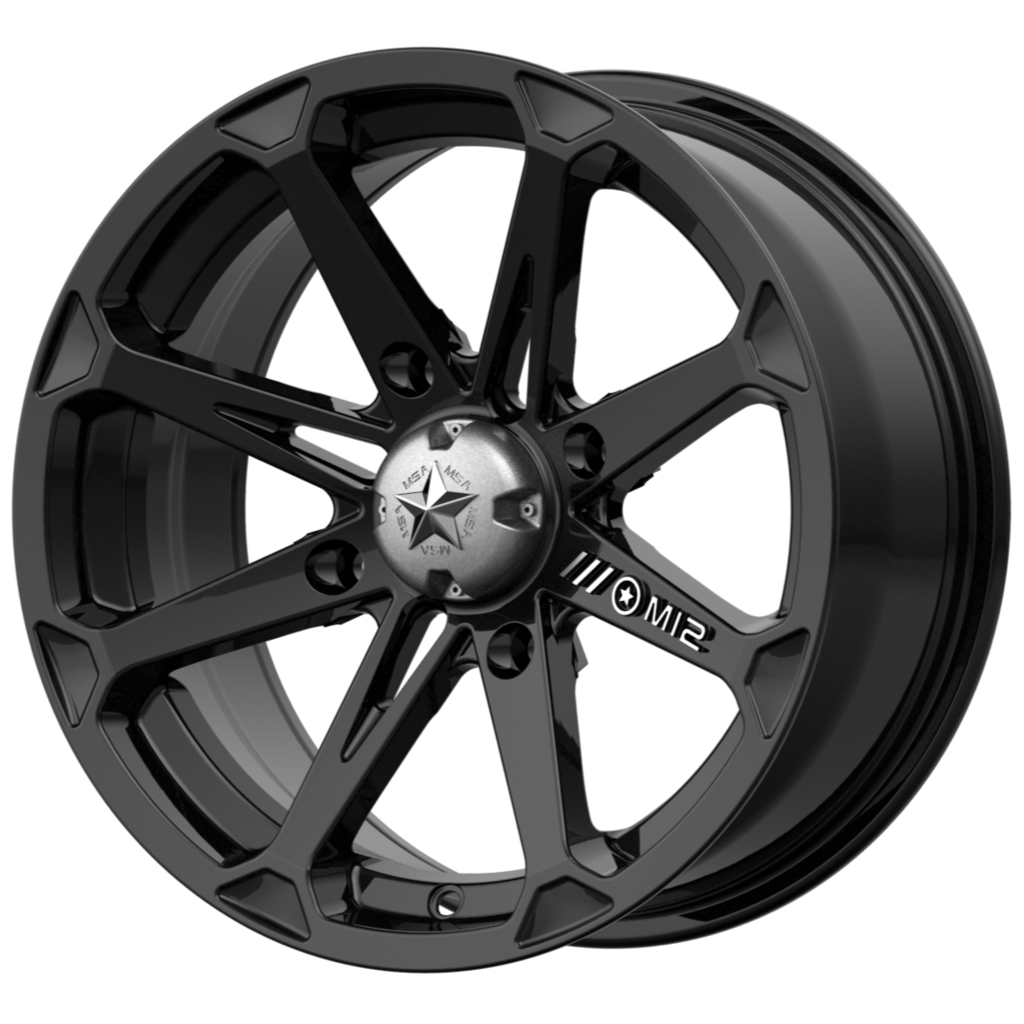 MSA Offroad Wheels M12 DIESEL 22x7 10 4x156/4x156 Gloss Black