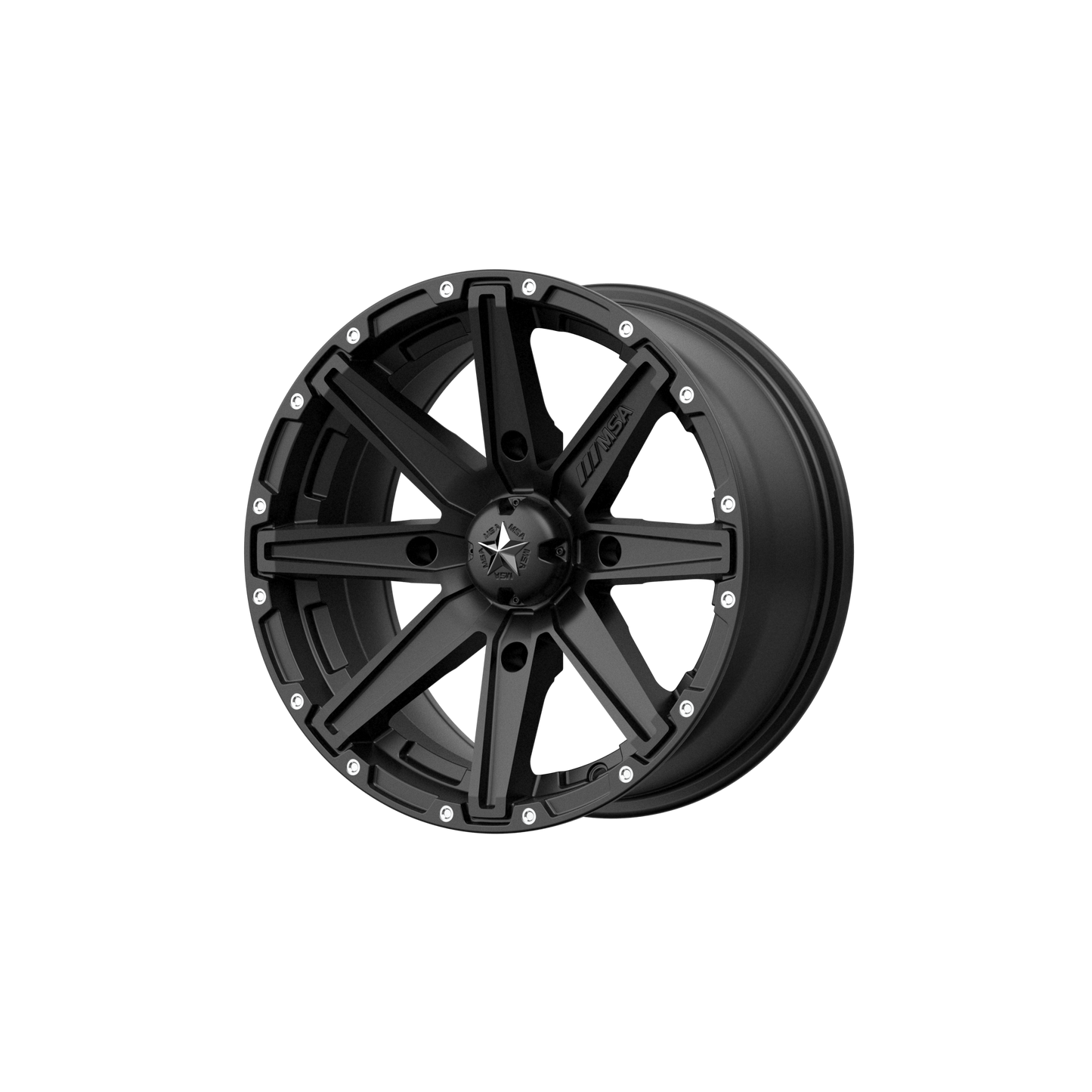 MSA Offroad Wheels M33 CLUTCH 16x7 10 4x137/4x137 Satin Black