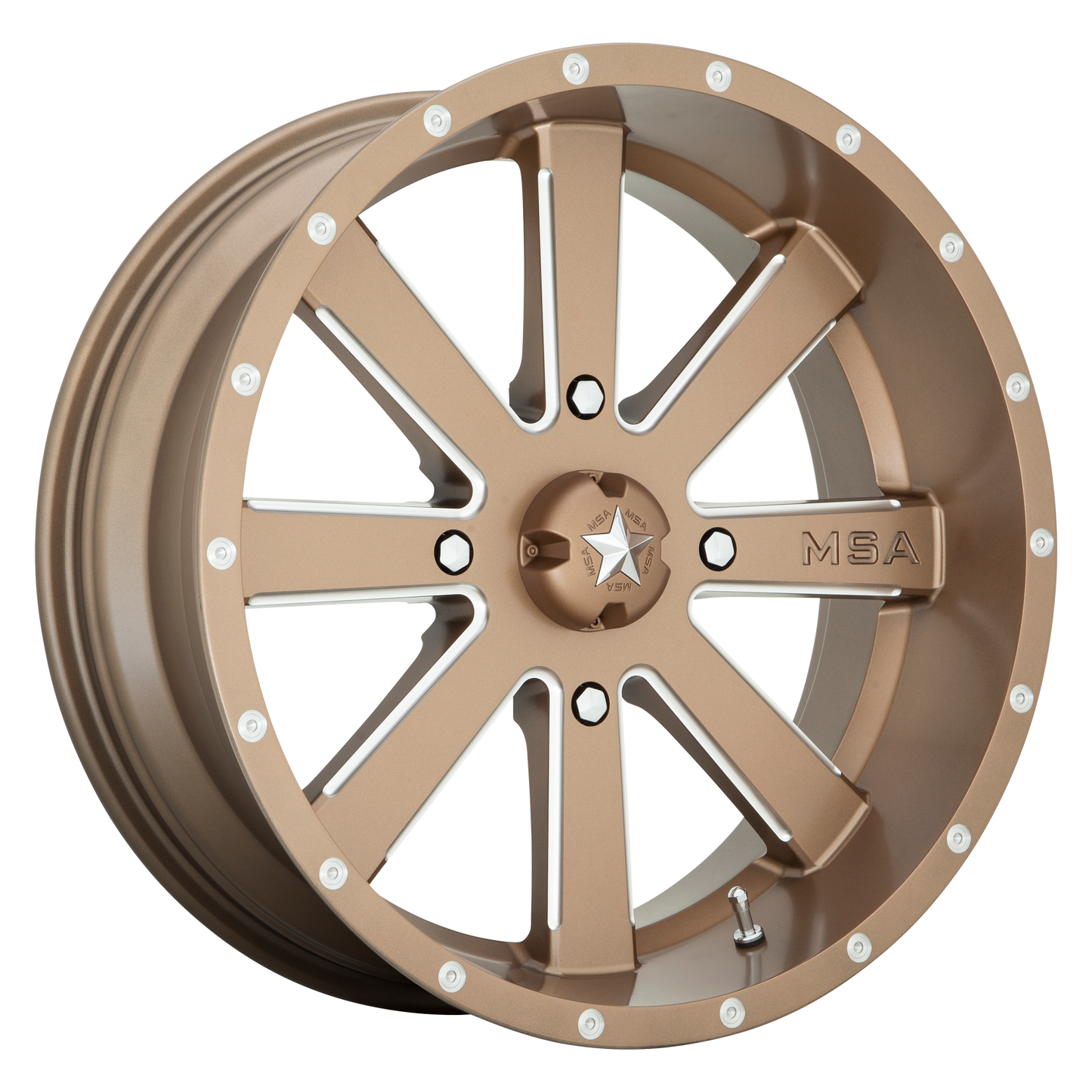 MSA Offroad Wheels M34 FLASH 24x7 0 4x156/4x156 Bronze Milled