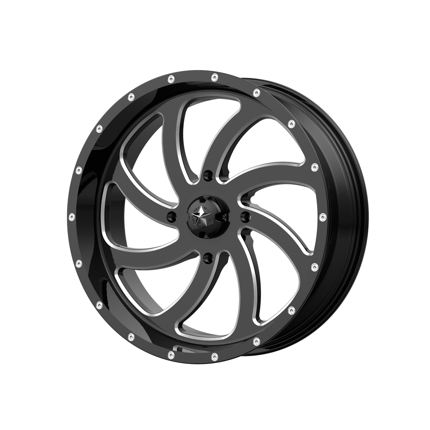 MSA Offroad Wheels M36 SWITCH 18x7 0 4x137/4x137 Gloss Black Milled