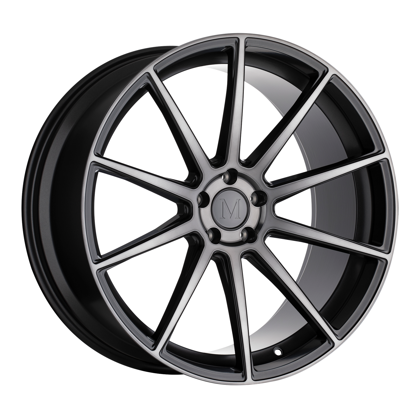 Mandrus KLASS 19X9.5 29 5X112/5X112 GLOSS GUNMETAL W/ MACHINED TINTED FACE