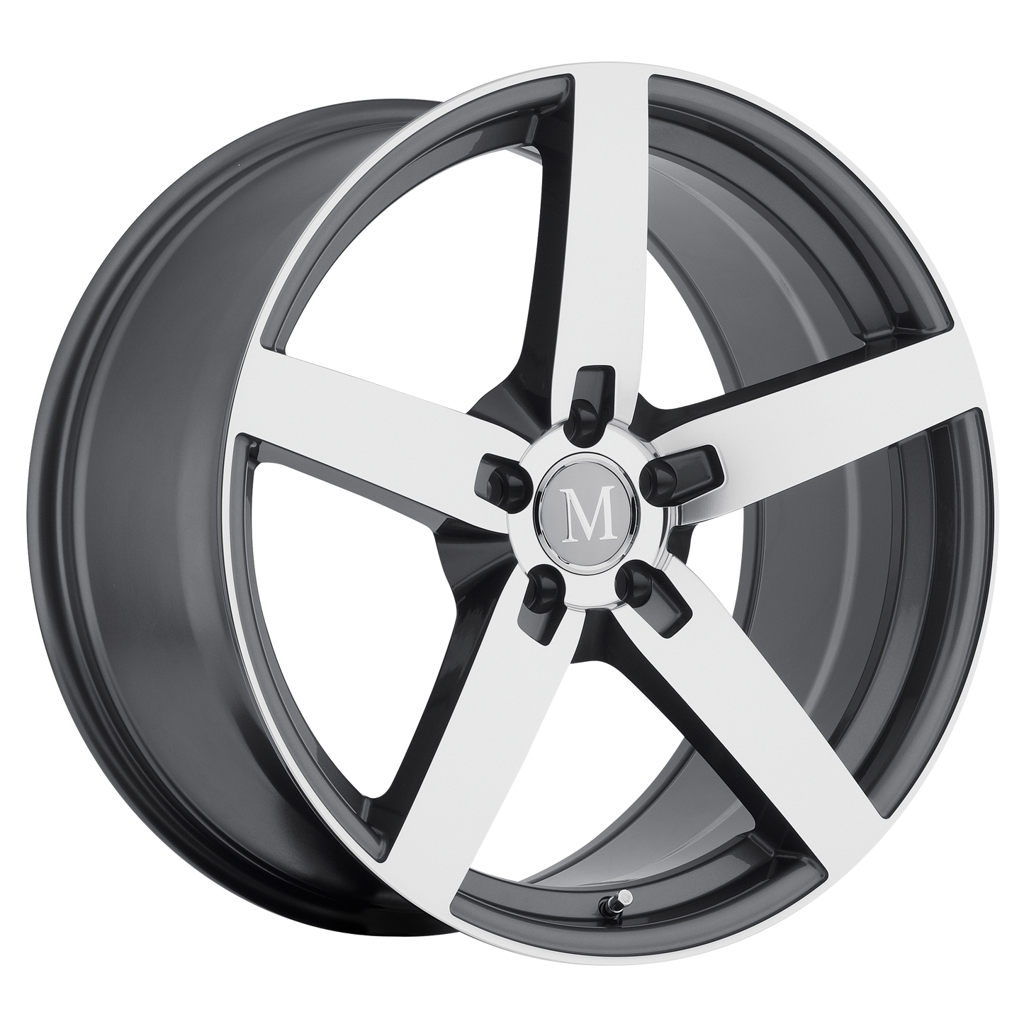 Mandrus ARROW 20X8.5 25 5X112/5X112 GUNMETAL W/ MIRROR CUT FACE