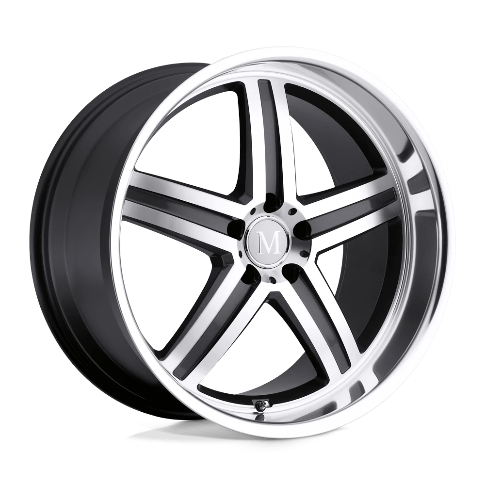 Mandrus MANNHEIM 18X9.5 35 5X112/5X112 GUNMETAL W/ MIRROR CUT FACE & LIP