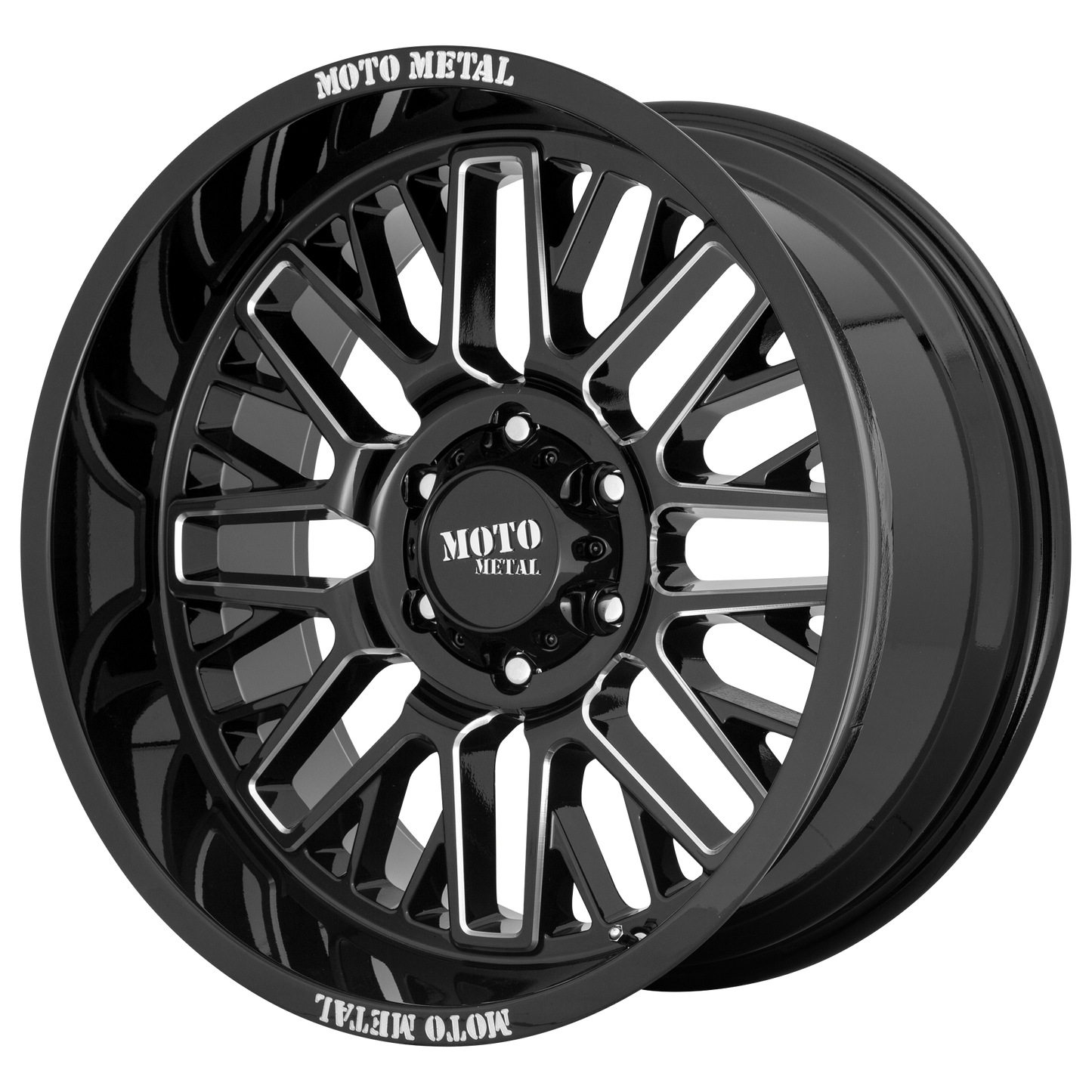 Moto Metal MO802 20x10 -18 8x180/8x7.1 Gloss Black Milled