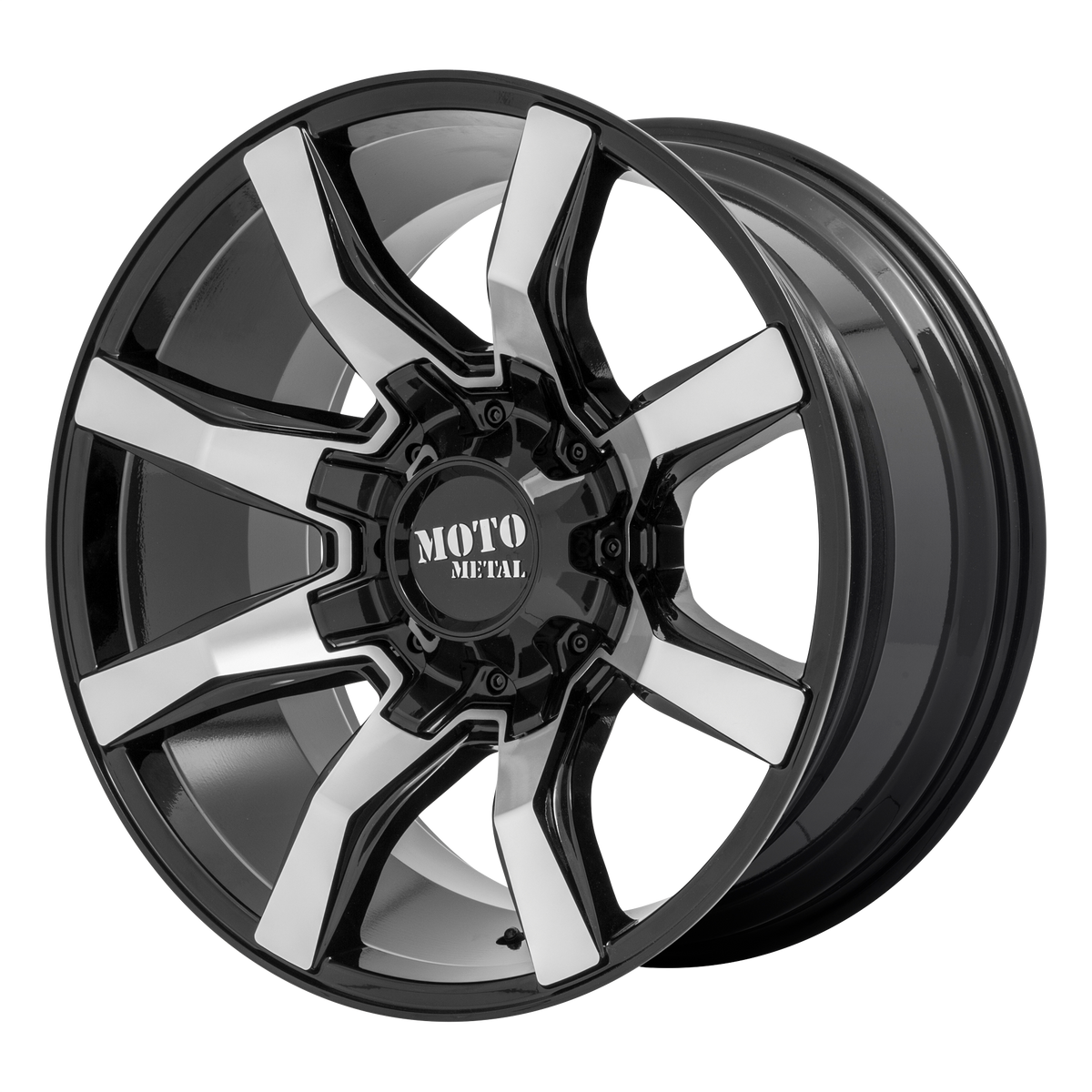 Moto Metal MO804 SPIDER 20X10 12 5X127/5X139.7 GLOSS BLACK MACHINED