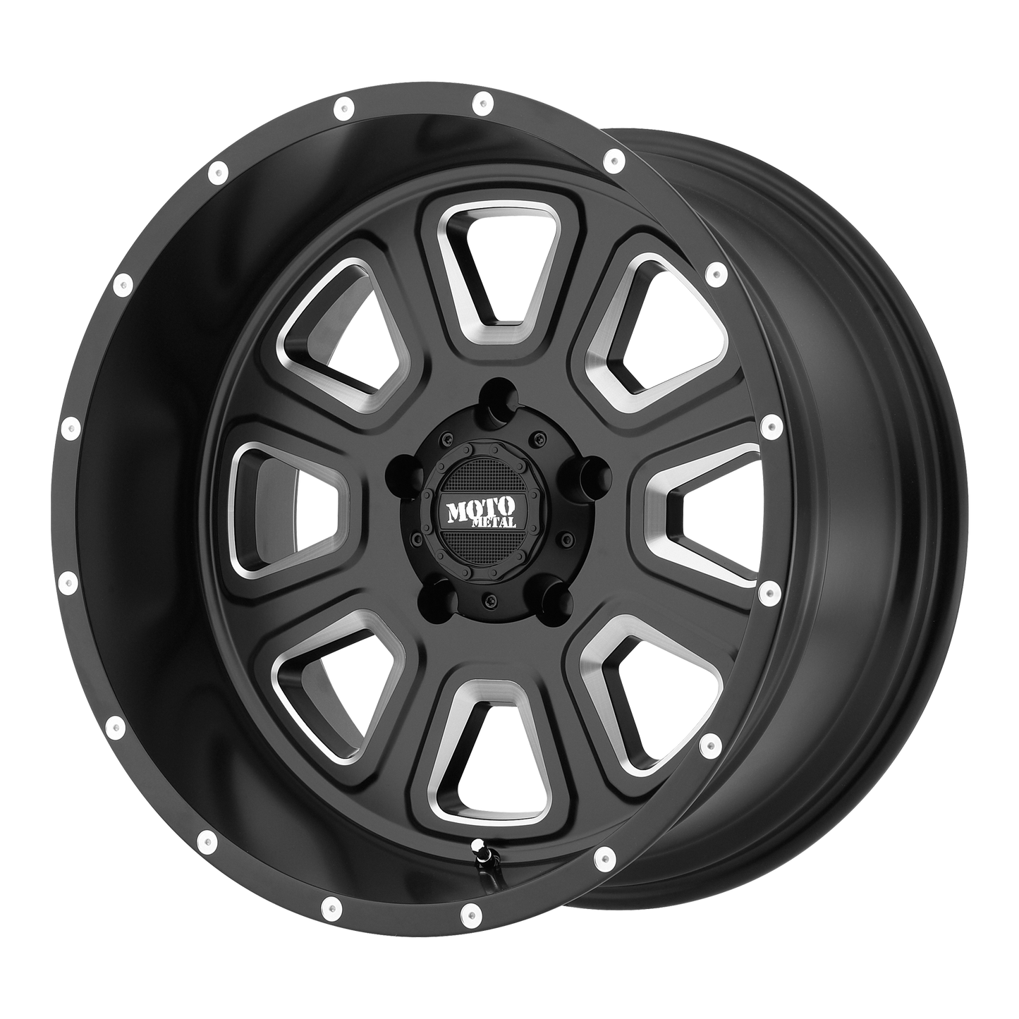 Moto Metal MO972 20X12 -44 6X139.7/6X5.5 Satin Black Milled