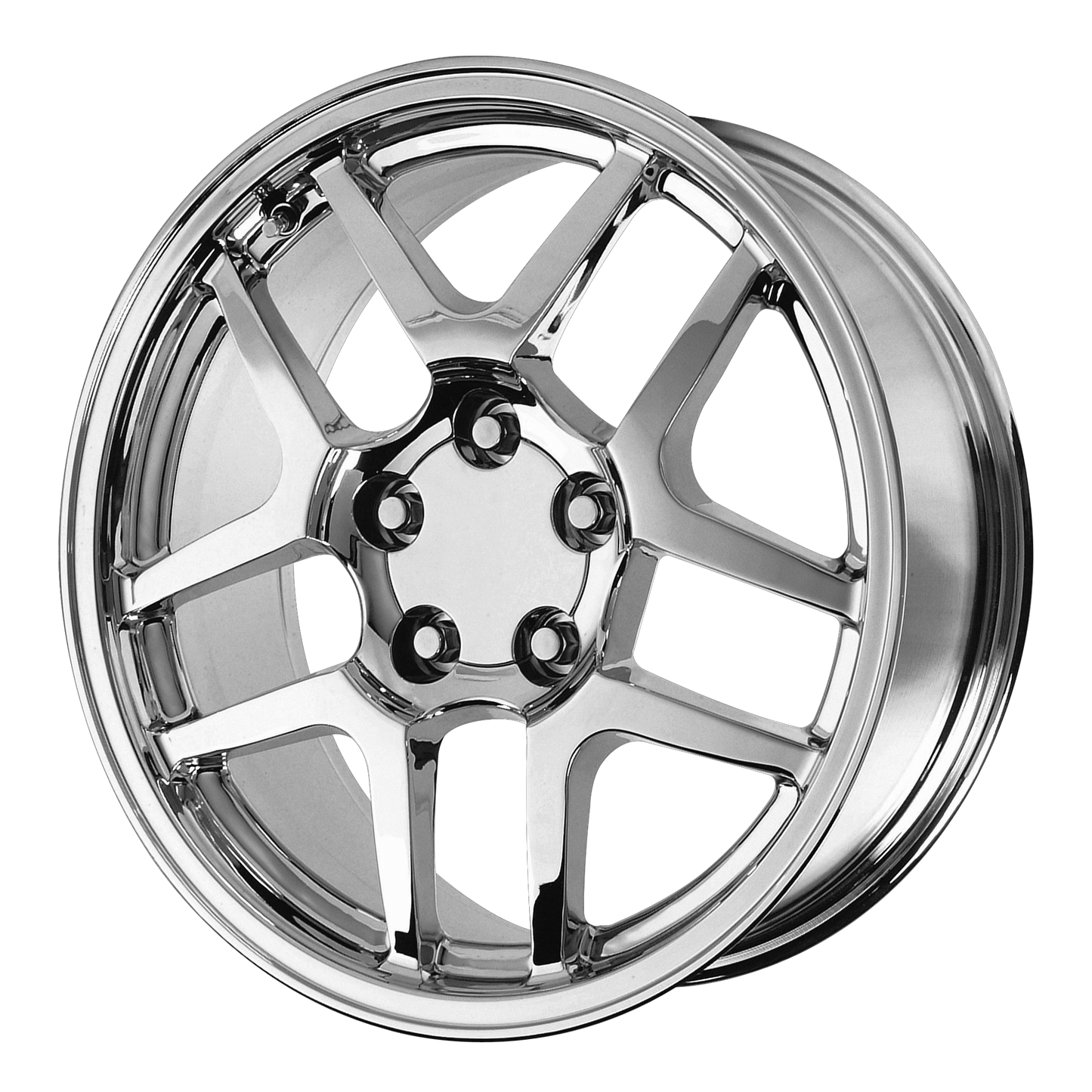 PERFORMANCE REPLICAS PR105 17X9.5 54 5X120.65/5X4.75 Chrome