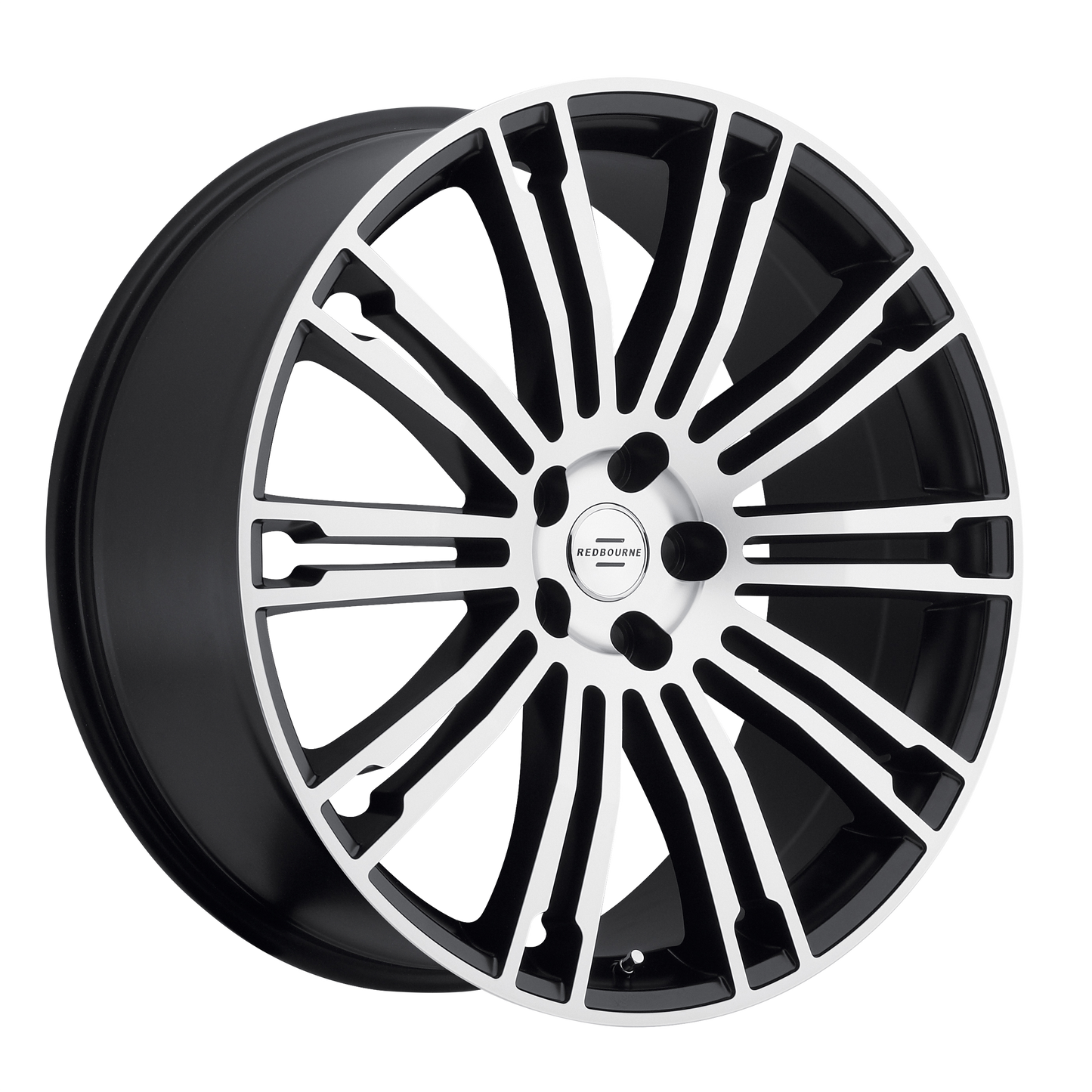 RedBourne MANOR 22X9.5 32 5X120/5X4.72 MATTE BLACK W/ MATTE MACHINED FACE