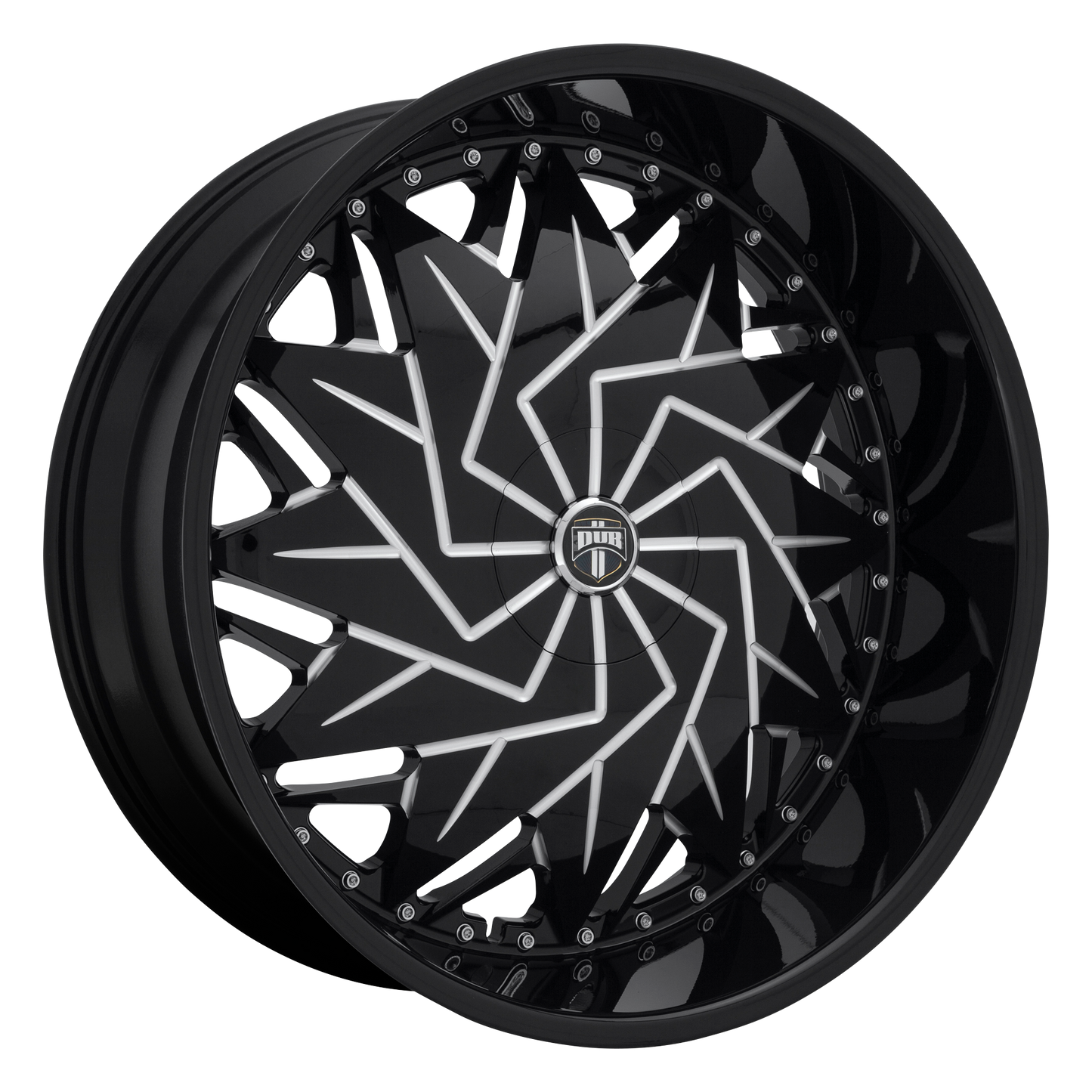 DUB 1PC S231 DAZR 26x9 25 5x114.3/5x120/5x4.5/120 GLOSS BLACK MILLED