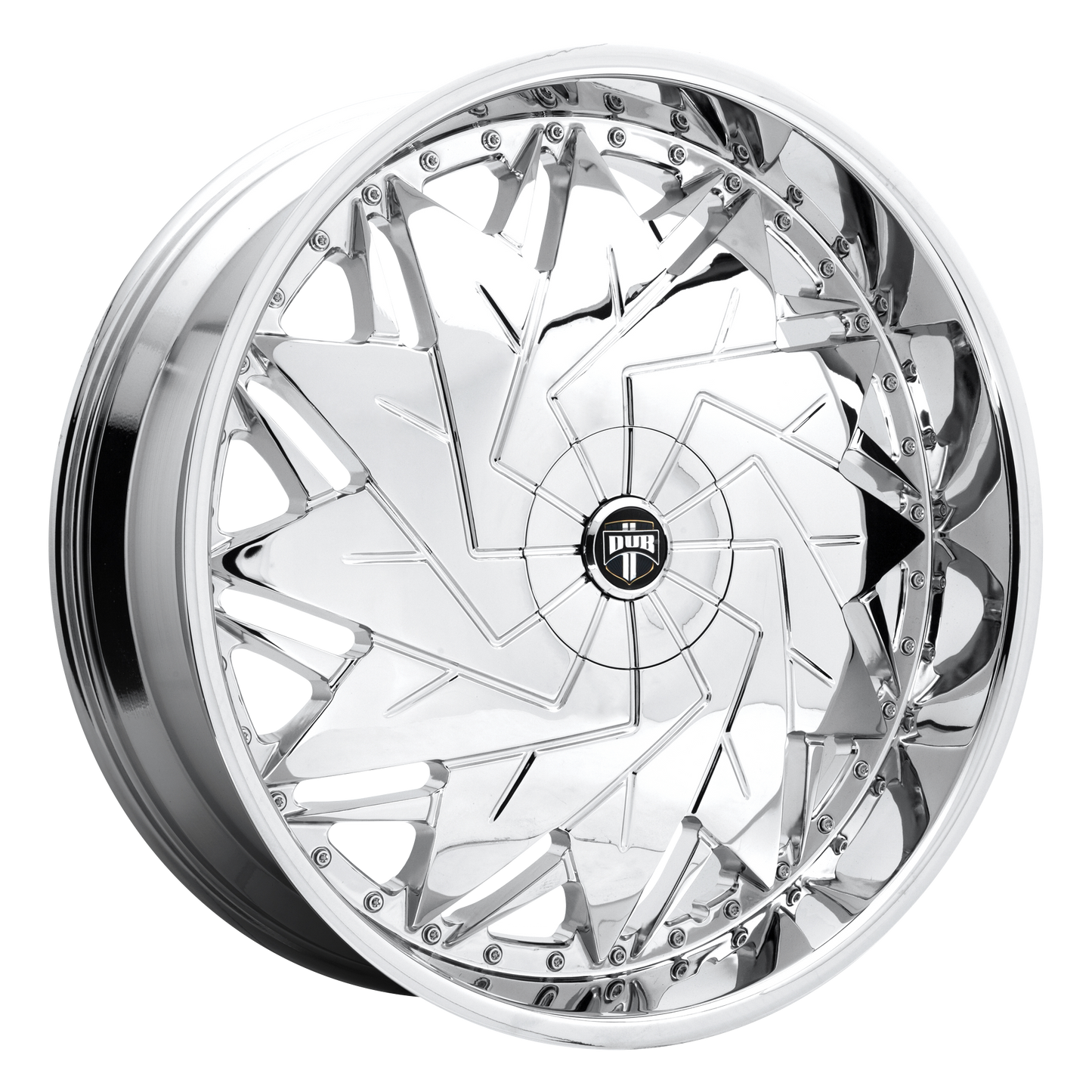 DUB 1PC S235 DAZR 26x9 25 5x114.3/5x120/5x4.5/120 CHROME PLATED