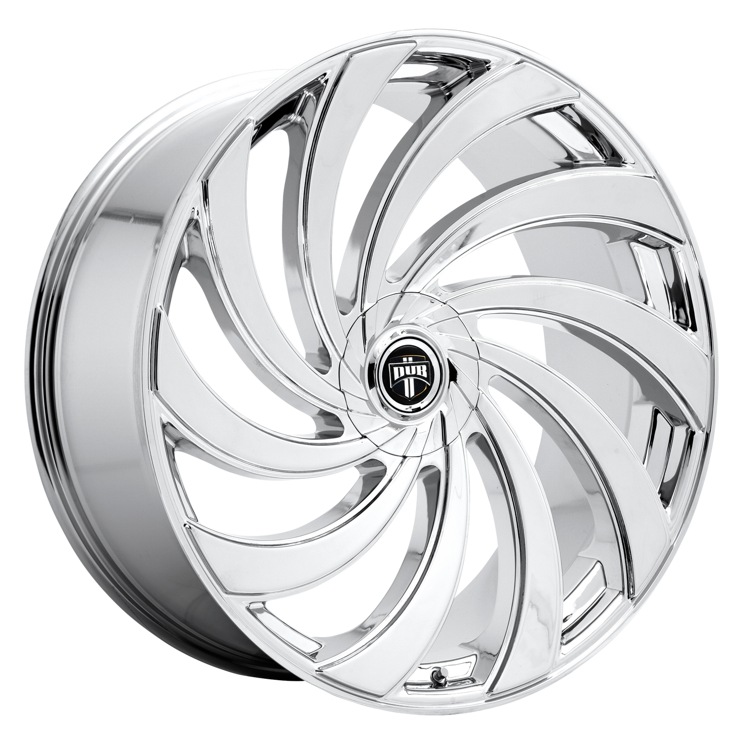 DUB 1PC S238 DELISH 24x9 15 5x115/5x120/5x115/120 CHROME PLATED