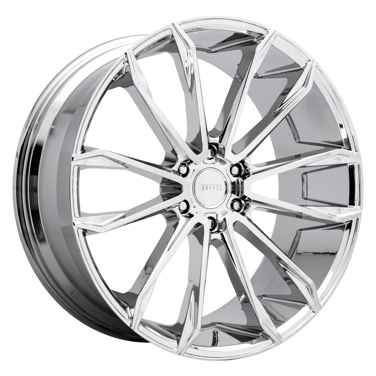 DUB 1PC S251 CLOUT 24x10 30 6x135/6X5.3 CHROME PLATED
