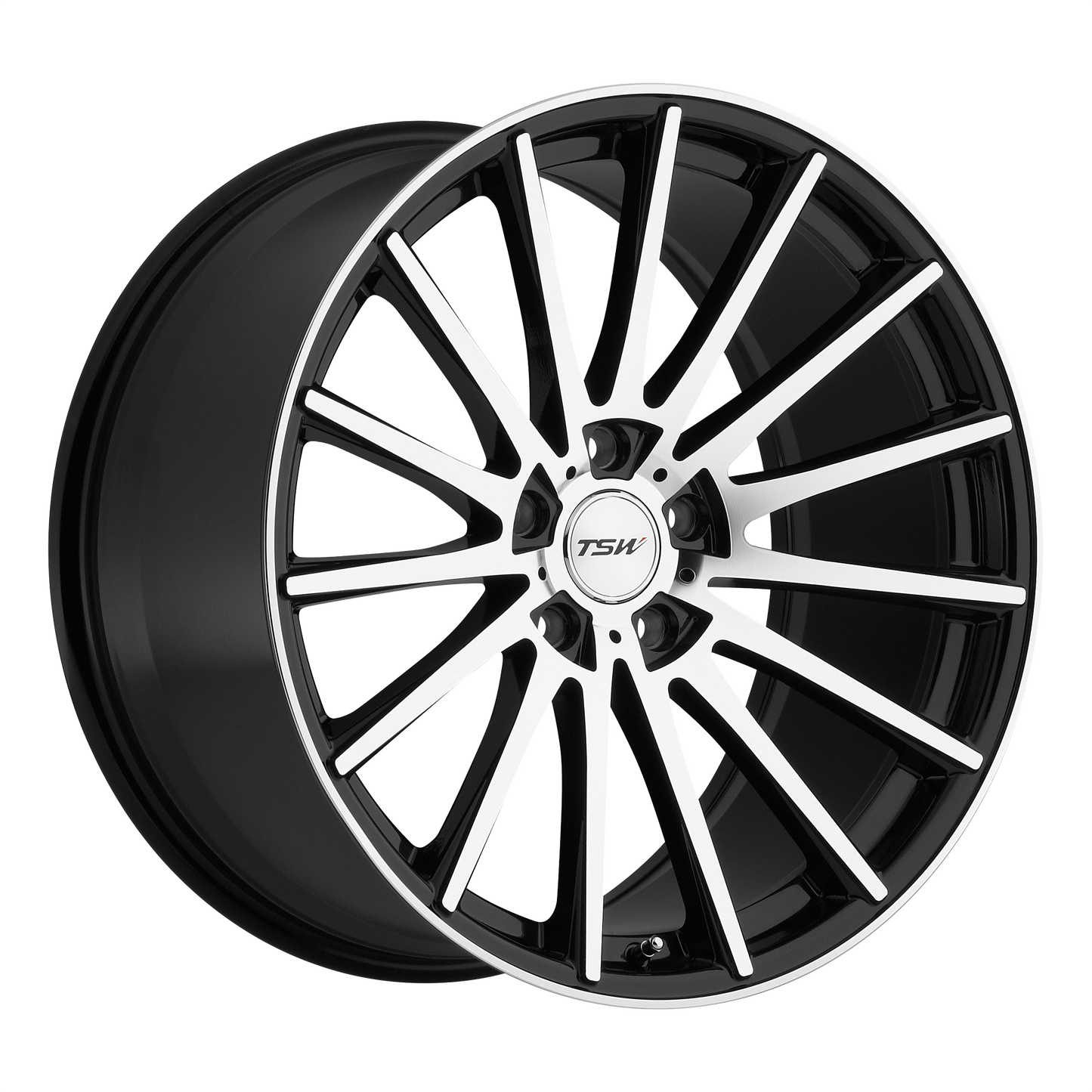 TSW CHICANE 20X8.5 35 5X120/5X4.72 GLOSS BLACK W/ MIRROR FACE