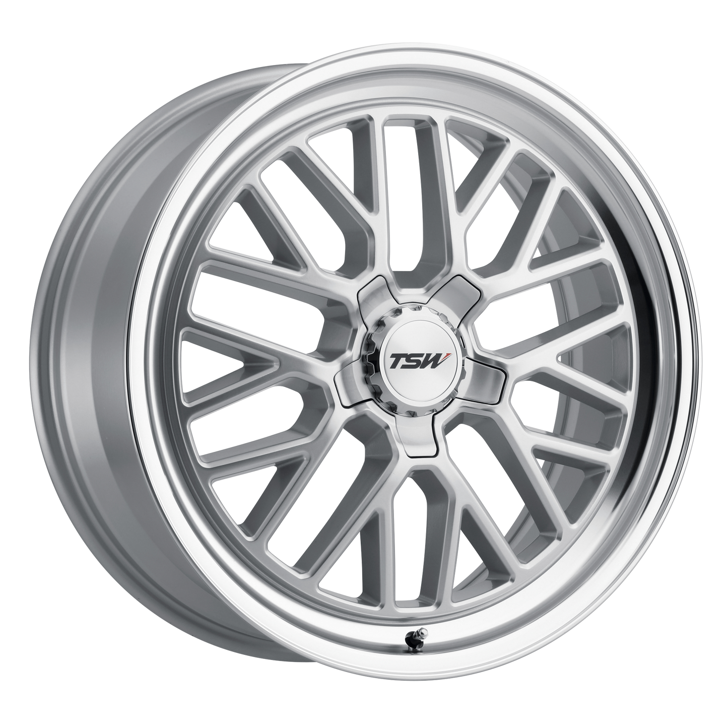 TSW HOCKENHEIM S 20X10 40 5X120/5X4.72 SILVER W/ MIRROR CUT LIP