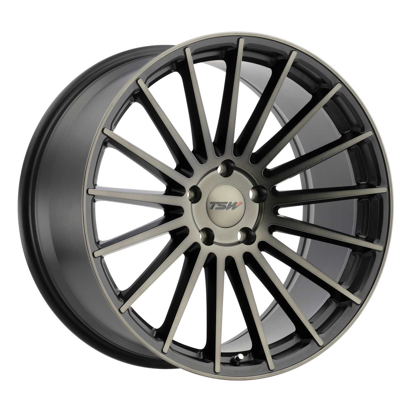 TSW LUCO 20X10 40 5X112/5X112 MATTE BLACK W/ MACHINE FACE & DARK TINT