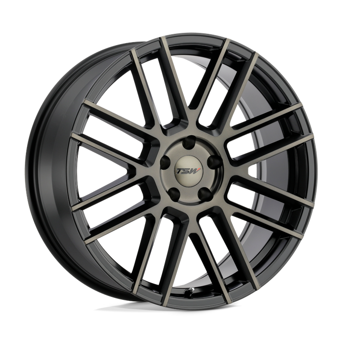 TSW MOSPORT 19X8.5 35 5X120/5X4.72 MATTE BLACK W/ MACHINE FACE & DARK TINT