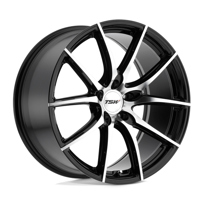 TSW SPRINT 19X8.5 40 5X120/5X4.72 GLOSS BLACK W/ MIRROR CUT FACE