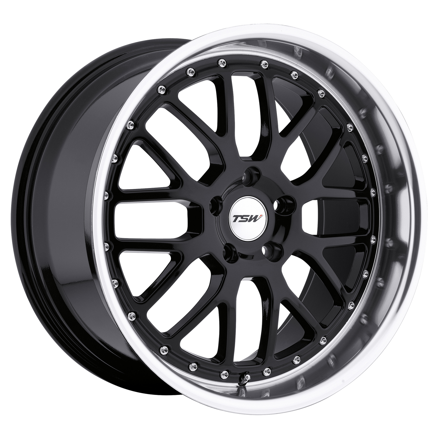 TSW VALENCIA 19X9.5 40 5X120/5X4.72 GLOSS BLACK W/ MIRROR CUT LIP