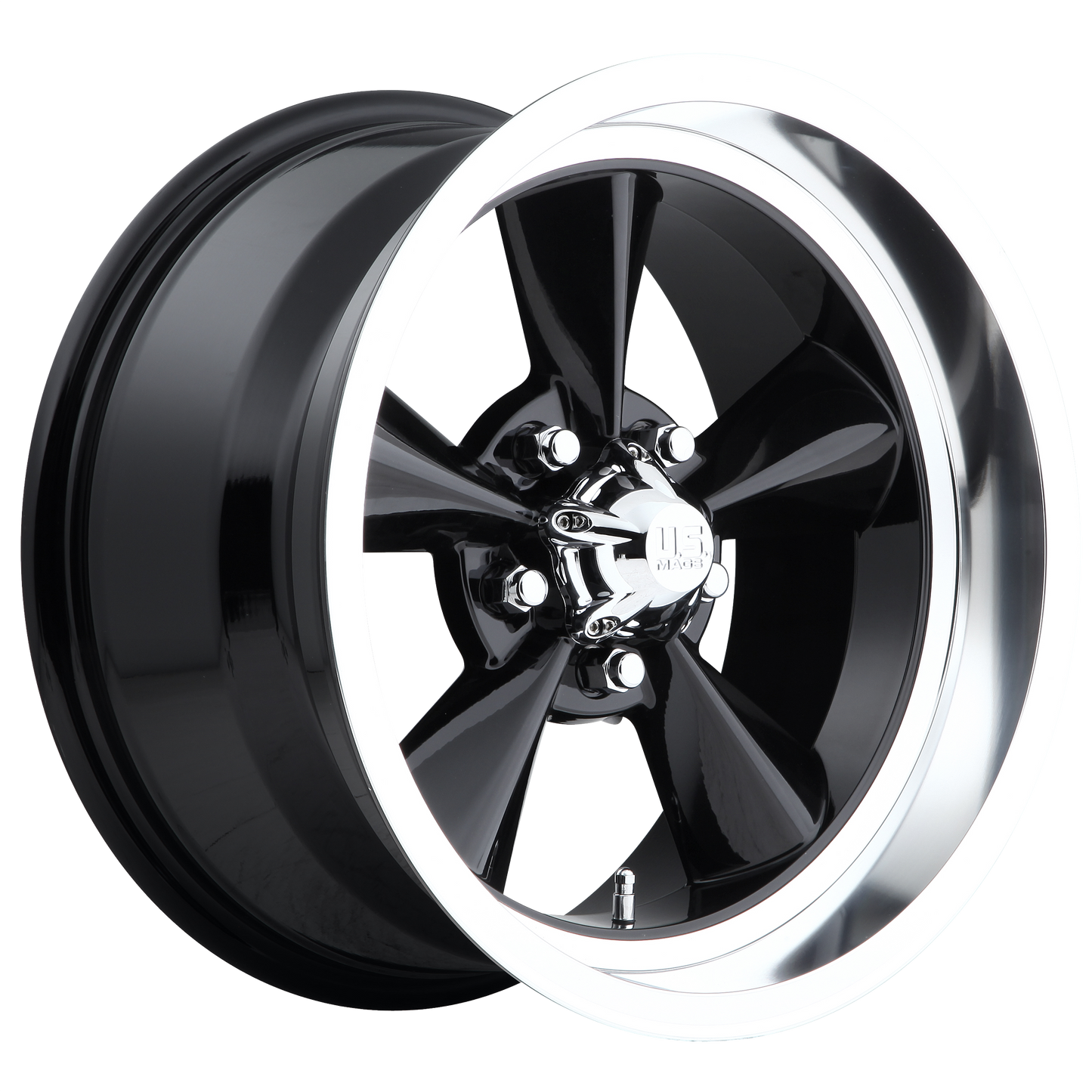 US Mag 1PC U107 STANDARD 18x8 1 5x120.65/5x4.75 GLOSS BLACK