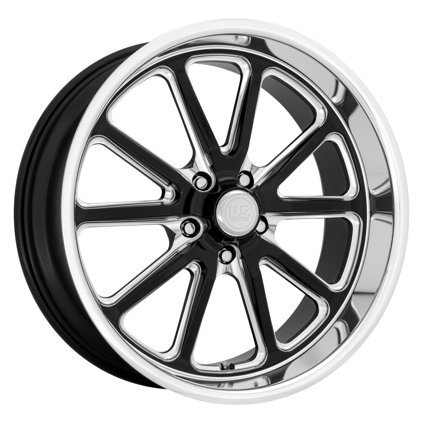 US Mag 1PC U117 RAMBLER 20x10.5 20 5x127/5x5.0 GLOSS BLACK MILLED