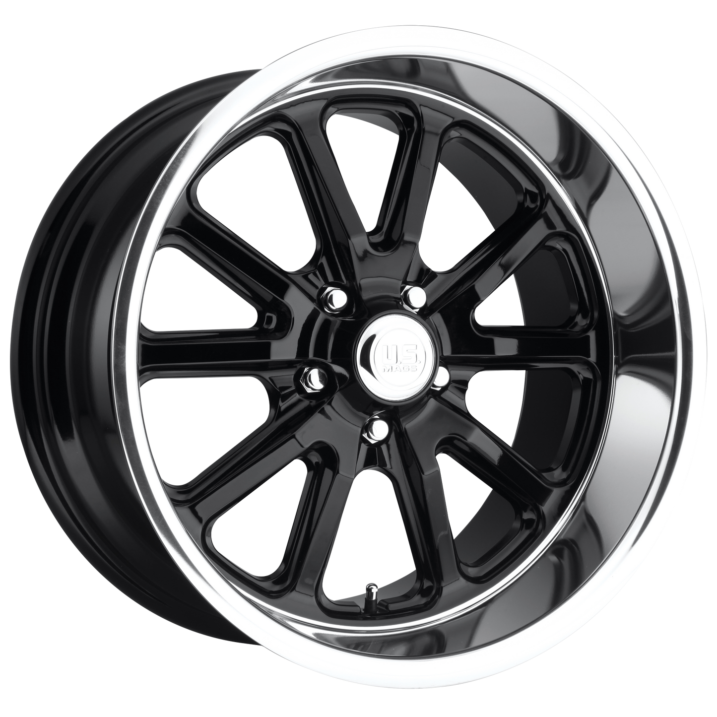 US Mag 1PC U121 RAMBLER 20x9.5 1 5x127/5x5.0 GLOSS BLACK