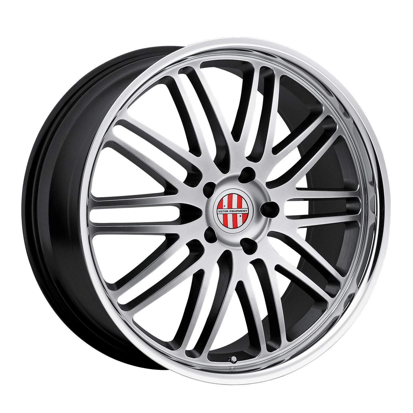 Victor Equipment LEMANS 18X11 52 5X130/5X130 HYPER SILVER W/ MIRROR CUT LIP