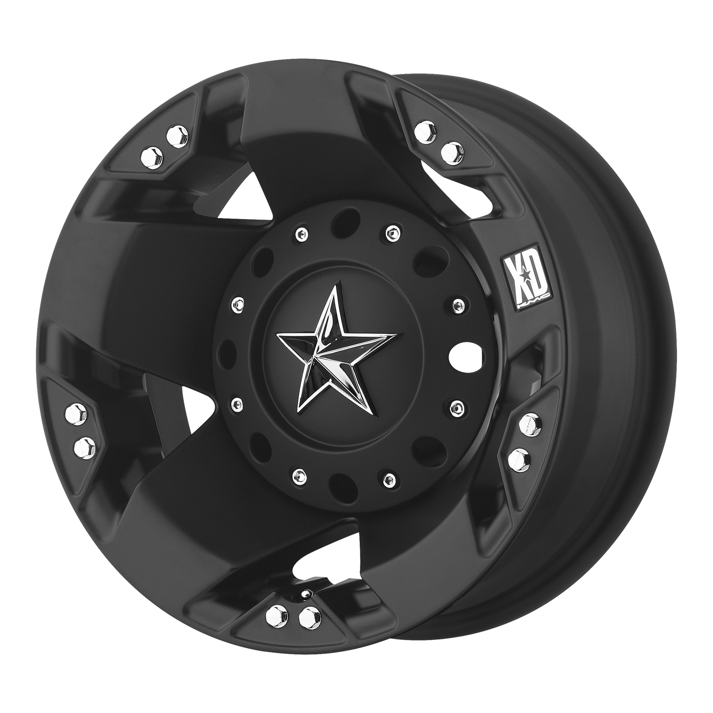 XD XD775 ROCKSTAR 16x6 -134 8x165.1/8x6.5 Matte Black - Rear