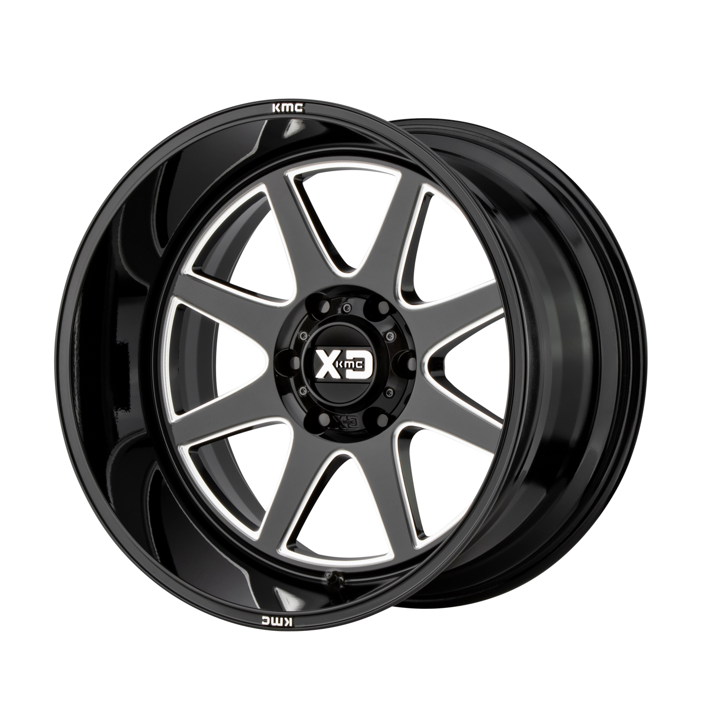 XD XD844 PIKE 22x12 -44 8x165.1/8x6.5 Gloss Black Milled