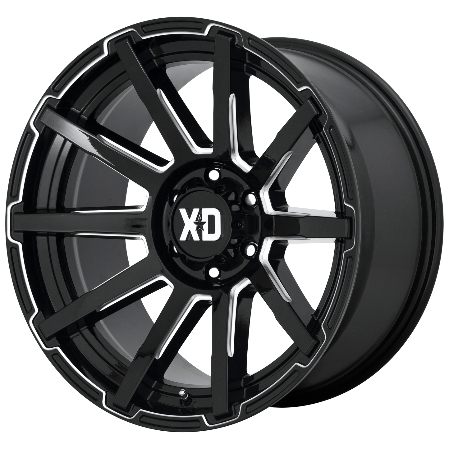 XD XD847 OUTBREAK 18X9 12 8X180/8X7.1 Gloss Black Milled