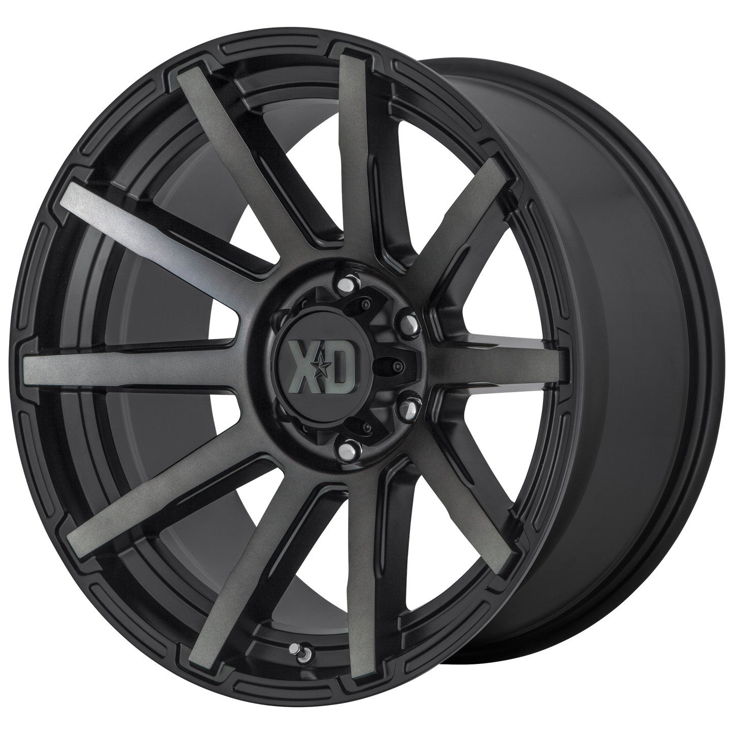 XD XD847 OUTBREAK 20x10 -18 5x139.7/5x5.5 Satin Black With Gray Tint