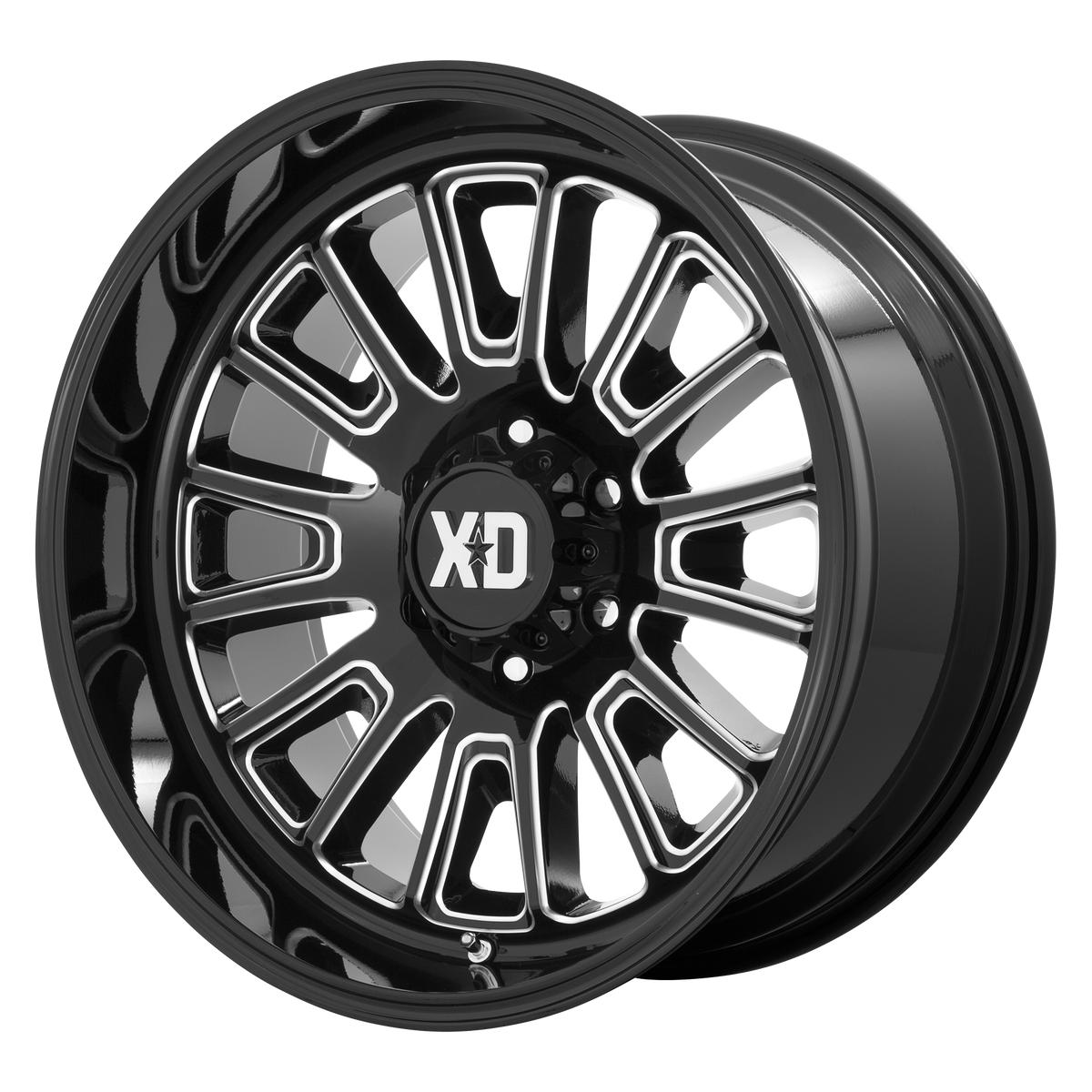 XD XD864 ROVER 24X12 -44 6X139.7 GLOSS BLACK MILLED