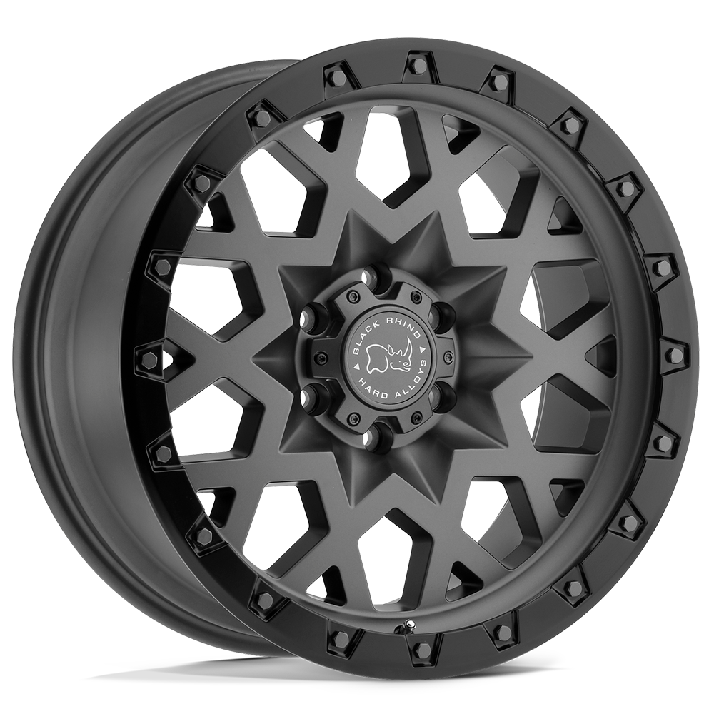 Black Rhino SPROCKET 18X9.5 6 6X135/6X5.3 MATTE GUNMETAL W/ BLACK RING