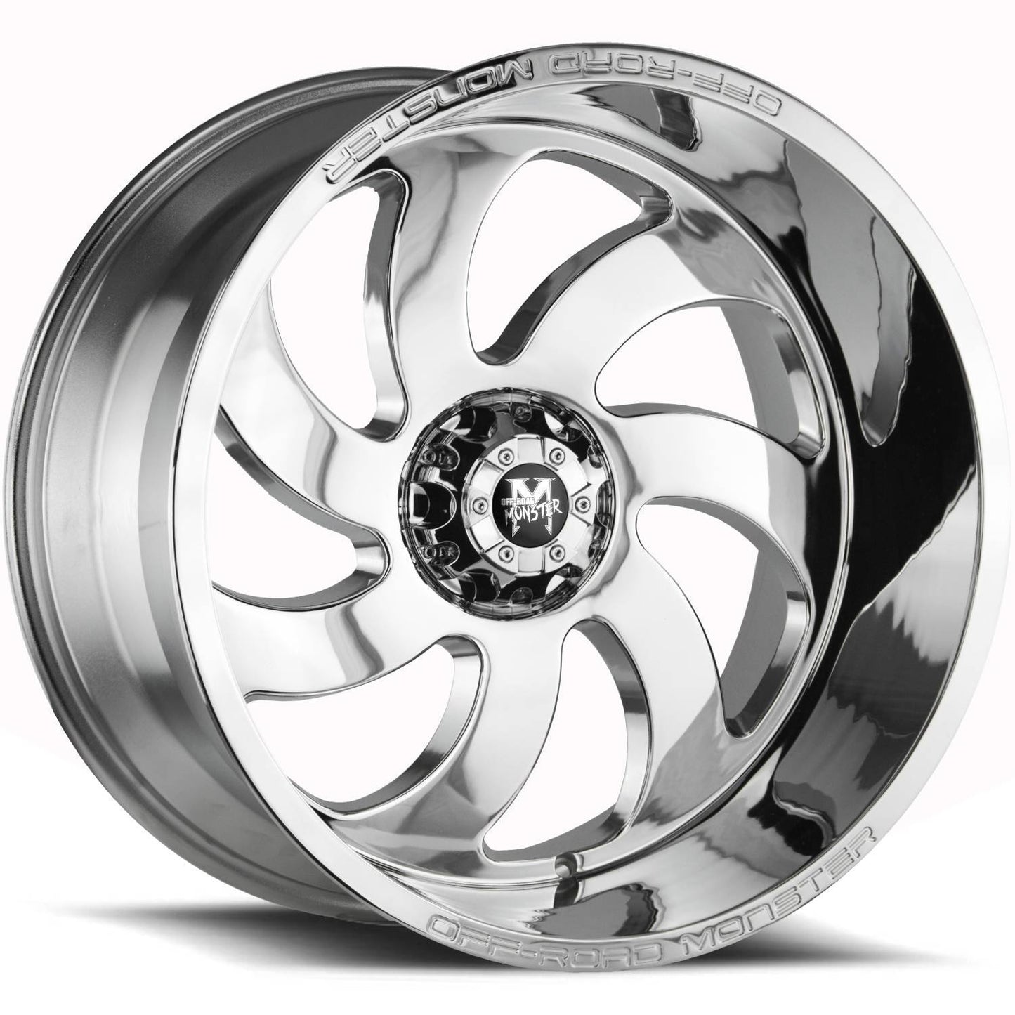 Off-Road Monster M07 24x12 -44 6x139.7 (6x5.5) Chrome