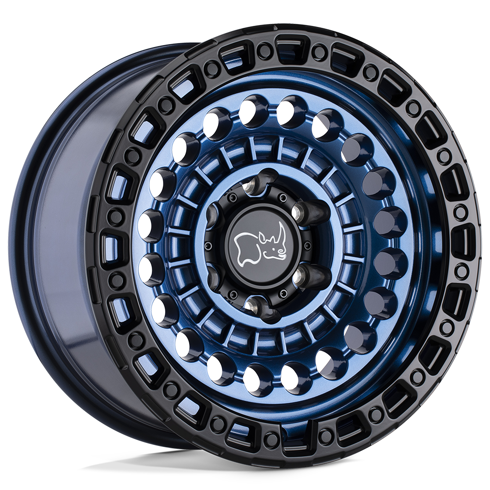 BLACK RHINO SENTINEL 20X9.5 -18 8X165.1 COBALT BLUE W/ BLACK RING