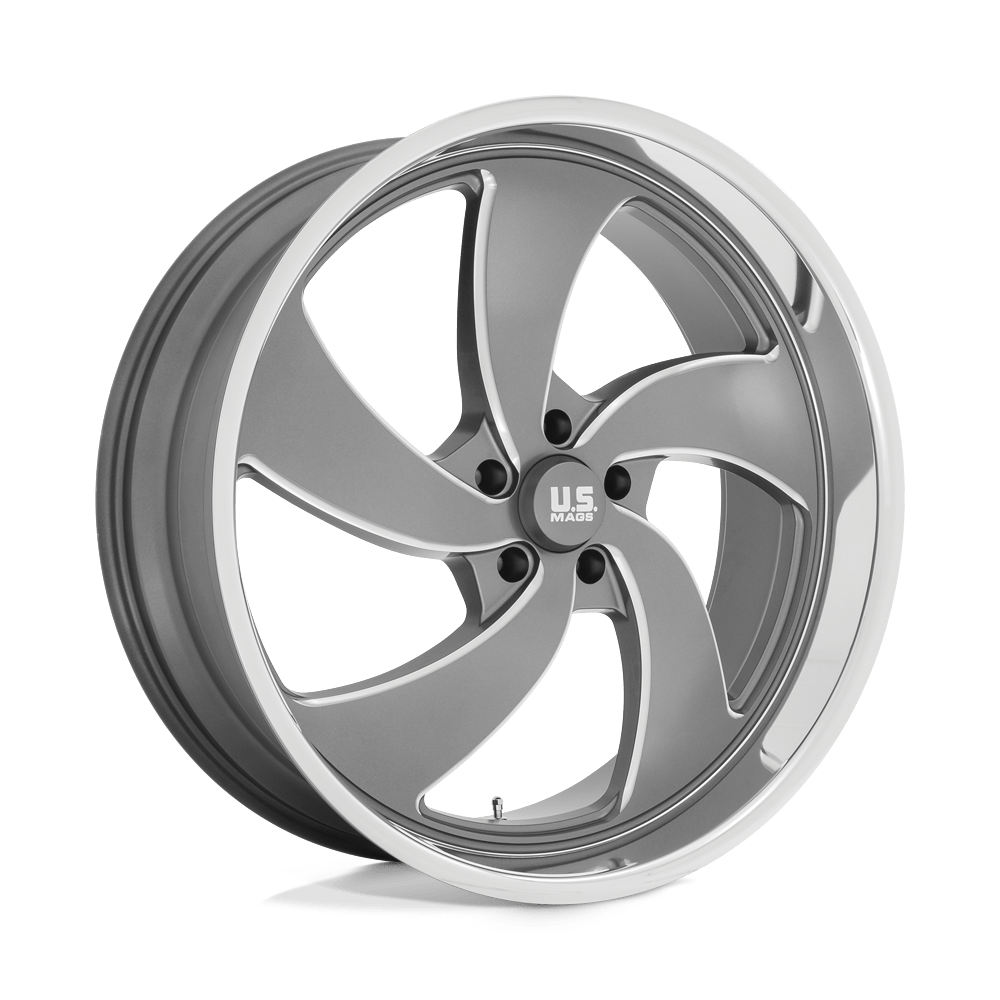 US MAG 1PC U133 DESPERADO 22X8.5 1 5X120.65 ANTHRACITE MILLED DIAMOND CUT MILLED C-BORE 72.56
