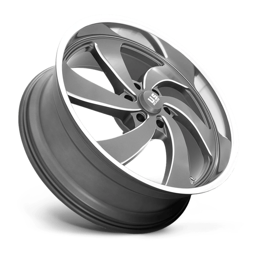 US MAG 1PC U133 DESPERADO 24X10 25 6X135 ANTHRACITE MILLED DIAMOND CUT MILLED C-BORE 87.1