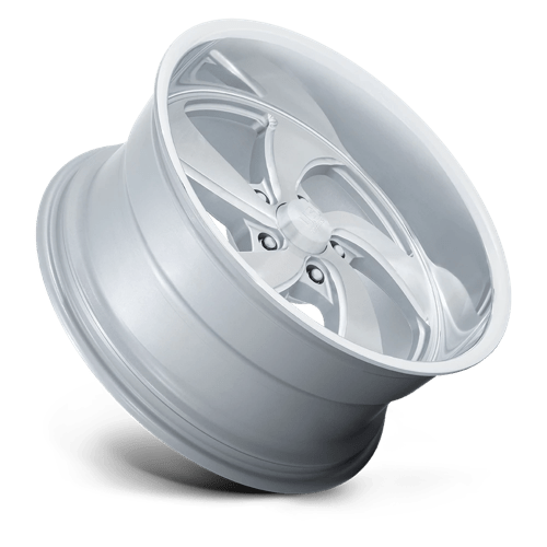 US MAG 1PC U134 DESPERADO 20X9.5 1 5X127 SILVER BRUSHED FACE MILLED DIAMOND CUT MILLED C-BORE 78.1