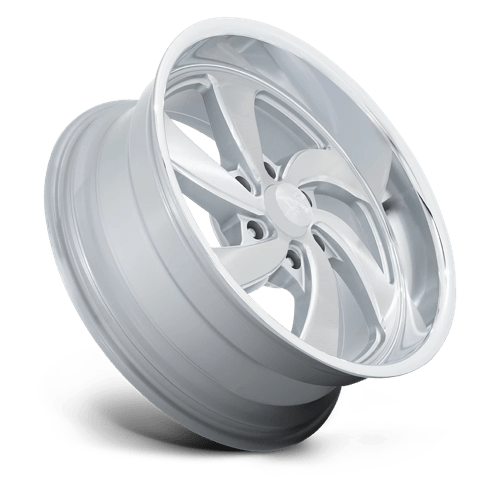 US MAG 1PC U134 DESPERADO 20X9.5 1 6X139.7 SILVER BRUSHED FACE MILLED DIAMOND CUT MILLED C-BORE 90.7
