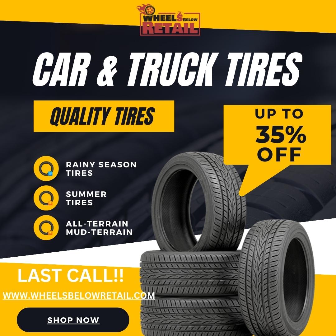Car and Truck Tires Save Up to 35% Special Offer