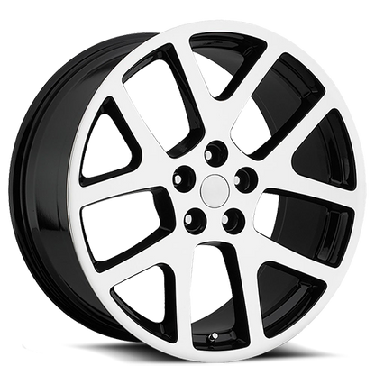 O.E. REVOLUTION 107 24X10 18 5X115 GLOSS BLACK & MACHINED