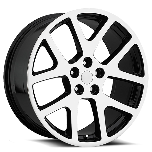 O.E. REVOLUTION 107 24X10 18 5X115 GLOSS BLACK & MACHINED