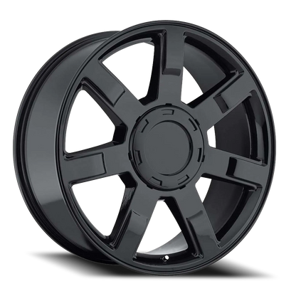 O.E. REVOLUTION 122 22X9 31 6X139.7 GLOSS BLACK & MACHINED